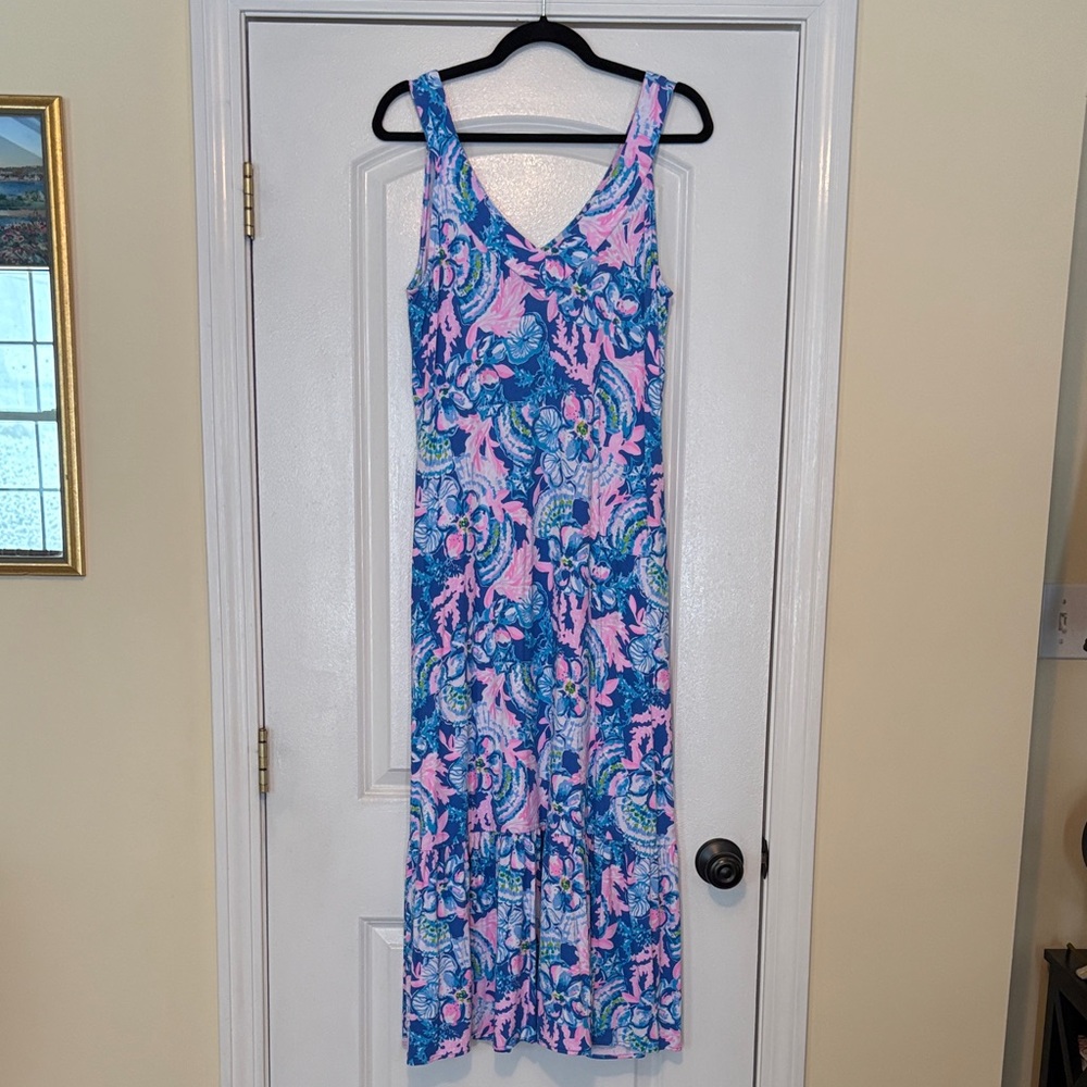 Lilly Pulitzer Pink and Blue Floral Dress